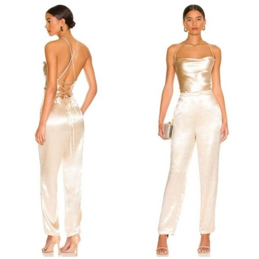 Lovers and Friends Britt Jumpsuit Champagne Cream